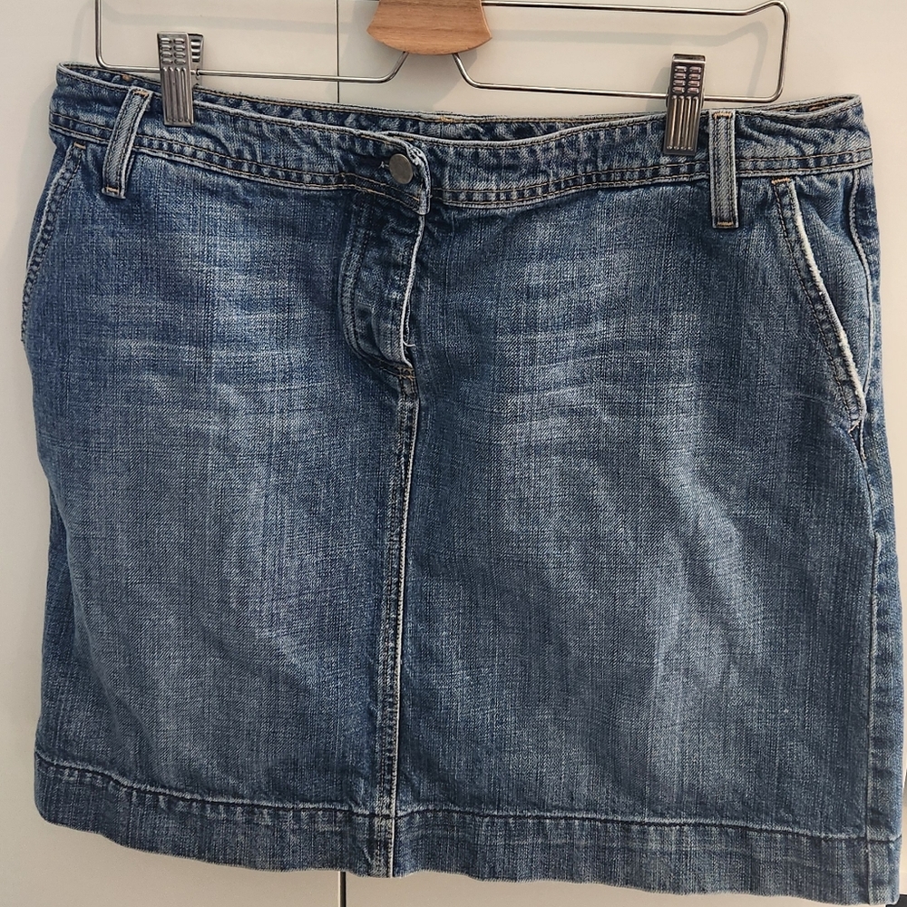 J. Crew Classic Blue Denim Skirt